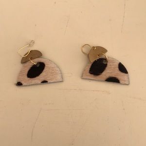 Animal print earrings